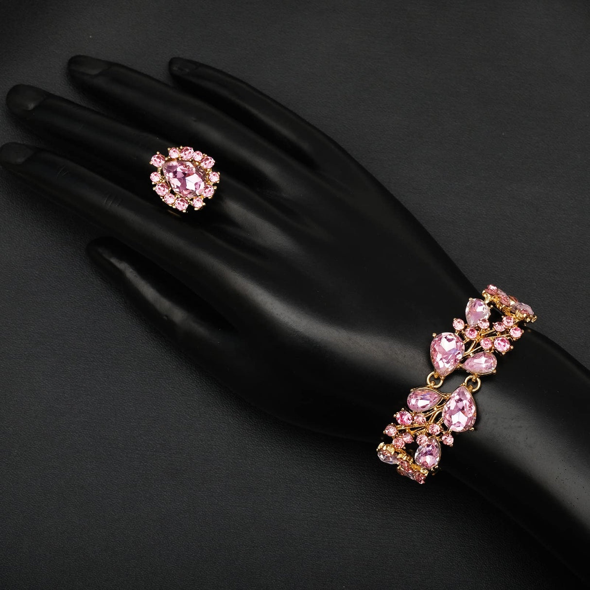 CSY Elegant Crystal Costume Jewelry Sets for Formal Events Gown Accessories