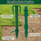 Nuanchu 100 Pcs 4 Inch Stakes Sod Garden Stakes Bulk, Landscape Garden Stake for Membrane, Sod Staples Tent Stake, Netting, Turf, Landscaping and Gardening