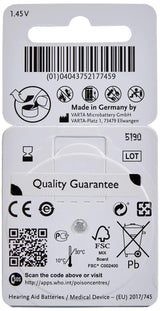 Power One Zinc p312 hearing aid battery,60 pcs pack