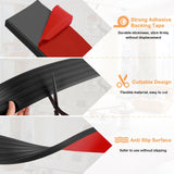 Threshold Ramps for Doorways Self-Adhesive Rubber Ramps for Door Threshold Rubber Door Threshold Ramp for Wheelchair Stroller Scooter Reducer Ramp (Black, 3” Wide x 6.6' Long)