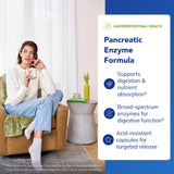 Pure Encapsulations Pancreatic Enzyme Formula - Digestive Enzymes for Digestion - Strengthens Gut Health* - Targeted Delivery Capsules - Gluten Free & Non-GMO - 180 Capsules