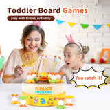 B.Duck Games for Kids Age 4-6, Board Games Bounce and Catch Duck Toys for Kids 4-8, Family Board Games for 5-7 Boys Girls, Birthday Gifts Christmas Party Games for Toddlers 3-5