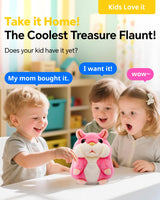 TWORIVER Talking Hamster Repeats What You Say,2025 Top Christmas Funny Gifts,Toddler Toys for Ages 2-4 5-7 8-13 Girls Pink Stocking+Stuffers Kids Interactive Dolls,a Most Popular Stuffed Animal Plush