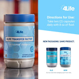 4Life Transfer Factor Tri-Factor Formula - Advanced Immune Support with Cow Colostrum & Chicken Egg Yolk - 60 Veggie Capsules