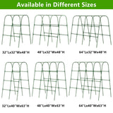 Cucumber Trellis for Raised Bed, U-Shape Garden Trellis for Climbing Plants Outdoor, Metal Arch Vegetables Trellis, Plant Support for Grape Vine Beans Squash Peas Flower