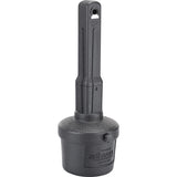 Global Industrial Free Standing Outdoor Cigarette Receptacle Ashtray with Round Base, 11" Diameter x 30" H, 1-1/2 Gallon Capacity, Butt Disposal Container, Plastic, Black