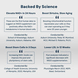 HPN Supplements NAD3 NAD+ Booster | Extra Value Size 4 Month Supply | Clinically Proven & Independently Tested - Metabolic Repair | 312 mg per Serving - 240 Capsules