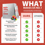 ZOROAHER 1000mg High-Potency NAD+ Liquid Supplement, Nicotinamide Riboside & Resveratrol with PQQ, Boosts Cellular Energy, Concentration& Healthy Aging - 1 Pc