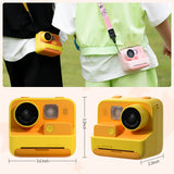 Mafiti Kids Camera Instant Print, 48MP Digital Camera Selfie 1080P Video with 32G TF Card, Toys Gifts for Girls Boys Aged 3-12 for Christmas/Birthday/Holiday (Orange)
