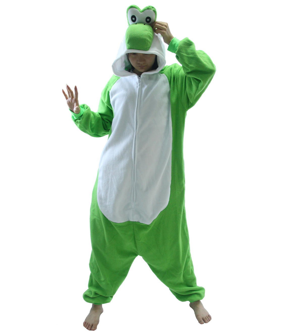 XXL Adult Unisex Green Yoshi Kigurumi Onesie Suit Halloween Christmas Anime Pajamas Yoshi Cosplay Costumes Disfraz Couple