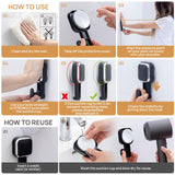 LEVERLOC 4 Pack Suction Cup Hooks for Inside Shower, Powerful Vacuum Suction Shower Holder for Towel, Loofah, Clothes, Damage Free Hanging Bathroom Wall Hooks, Easy to Install and Remove, Black