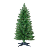 3ft Artificial Christmas Tree, Mini Xmas Pine Tree with 4-Leg Stable Plastic Base, Small Tabletop Christmas Tree for Home Office Holiday Party Indoor Decoration