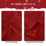 Romanstile Christmas Jacquard Rectangle Tablecloth - Winter Waterproof Damask Floral Decorative Table Cloths Heavy Weight Fabric Table Covers for Dinner/Parties/Holiday - 60 x 102 Inch, Red