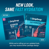 DripDrop Hydration Packets - Juicy Variety Pack - Single Serve Electrolytes Powder Drink Mix - Grape, Fruit Punch, Strawberry Lemonade, Cherry - Non-GMO, Gluten Free, Vegan - 192 Sticks
