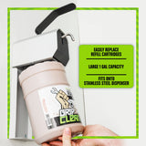 Grip Clean Hand Cleaner for Mechanics, Heavy-Duty Liquid Soap with Natural Pumice Soap & Clay for Grease & Filth – Flat Top Gallon Jug Refill, Coconut Oil Moisturizes (2pk)