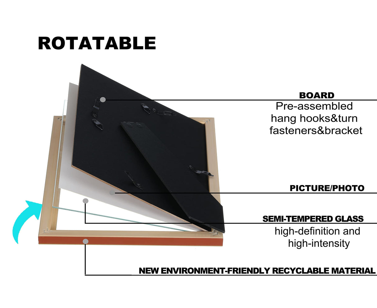 VIOLABBEY 5x7 picture frame set of 4, Modern photo frame with HD Real Glass, Family Friends Gift for Halloween and Christmas, Wall Mounted or Tabletop Display