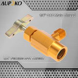 R134A Self-Sealing Can Tap with Right Hand Thread, R134A Valve Tool Bottle Opener with 1/2" Female R-H Thread and 1/4’’ SAE Male Connector, Fits for R134A Automotive Air Conditioning Charging