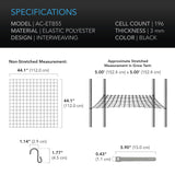 AC Infinity Grow Tent Trellis Netting 150x150cm, Heavy-Duty Elastic Plant