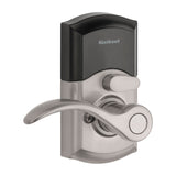 Kwikset SmartCode 955 Pembroke Light Commercial 10-Button Keypad Electronic Lever, Convenient Keyless Entry, 3-Year Battery Life and High Traffic Durability in Satin Nickel
