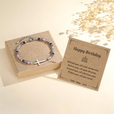 Friend Birthday Gifts for Women, Adjustable Spiritual Cross Bracelet