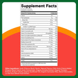 SmartyPants Kids Multivitamin & Fiber Gummies: Prebiotic Fiber to Support Kids Digestion with Vitamin D3, C, Vitamin B12, B6, A, Zinc, Biotin, Folate, Three Fruit Flavors, 90 Count (30 Day Supply)