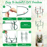 DRAINJH Monstera Plant Support Stakes, 30 Pcs Stackable Plant Support Stakes Sticks Poles for Indoor & Outdoor Plants, Climbing and Potted Plants, Stem Supports, Pothos