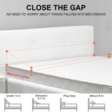 Rormcheny King Bed Wedge Pillow Headboard Gap,Wedge Pillow Headboard/Bed Gap Filler,Fill The Gap (0-8") (Gray, 76"x10"x6")