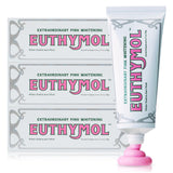 EUTHYMOL Whitening Toothpaste (3.7fl oz*3, Pack of 3) - Stain Removal in 2 Weeks, Long-Lasting Freshness for Sensitive Gum & Teeth. Bad Breath, Cavity Prevention. Recyclable Aluminum Tube