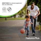 Natures Plus Adult's Chewable Multivitamin - 90 Vegetarian Tablets - Pineapple Flavor - Natural Whole Foods Supplement for Overall Health, Energy - Gluten-Free - 90 Servings