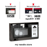 Original Factory Sealed My Needle Store Cassette Adapter for Camcorders SVHS VHS-C to VHS – Ideal for VCR Player, VHS Tapes, Video Cassette Player and VHS to Digital Converting.