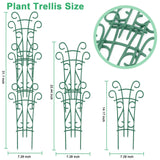 Qaobo Plant Trellis for Potted Plants 12 Pack Stackable Indoor Outdoor Climbing Houseplant Support with Garden Wire for Pothos Hoya Ivy Flower