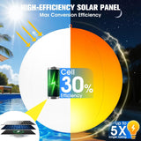 Inflatable Solar Floating Pool Lights，14" Flame Solar Pool Light Balls-4PCS