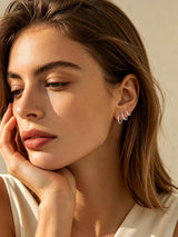 FaithHeart Solid 925 Sterling Silver Huggie Hoop Earrings for Women, 8mm