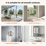 Tosima WA9C Pro Window Cleaning Robot with 4-Nozzle Dual Spray, AI Path Planning & Triple Safety System, 6 Cleaning Modes Remote Control Smart Window Robot for High-Rise Windows, Mirrors & Glass Doors
