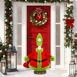 Teeanzo Christmas Winter Goose Outfit for 23" Porch Goose Holiday Red Green Cloths Costume Xmas Winter Outdoor Garden Patio Yard Lawn Art Decoration