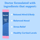 Nectar Calm Magnesium and Ashwagandha Drink Mix - Sugar Free Cortisol Reducer* & Sleep Aid - with Vitamin D, L-Theanine, Electrolytes - Deep Sleep, Relax, Focus & Calm (Variety 30 Sticks)
