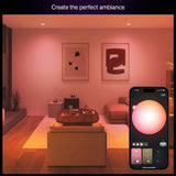 PHILIPS Hue Essential Smart LED BR30 Bulb 2-Pack, White and Color Ambiance, E26, 7.2W, 2200K-6500K, 650 Lumens, Dimmable LED Bulbs, Works with Alexa, Google Assistant, Apple Home