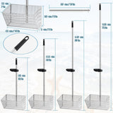 MarchingGreen Sand Flea Rake for Beach: 70in Handle Stainless Steel Rake