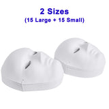 30 Pack Paper Mache Masks - 2 Sizes for Artistic Projects, Theater, Halloween, Masquerade Parties, Classroom Art