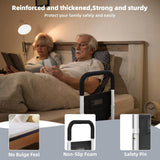 Bed Rails for Elderly Adults Safety: Adjustable Heights Assist Side Bed Rail with Motion Light & Storage Bag - Bed Railing Handle Support Bar Guard Rails Hold up to 350 Lbs for King Queen Full Twin