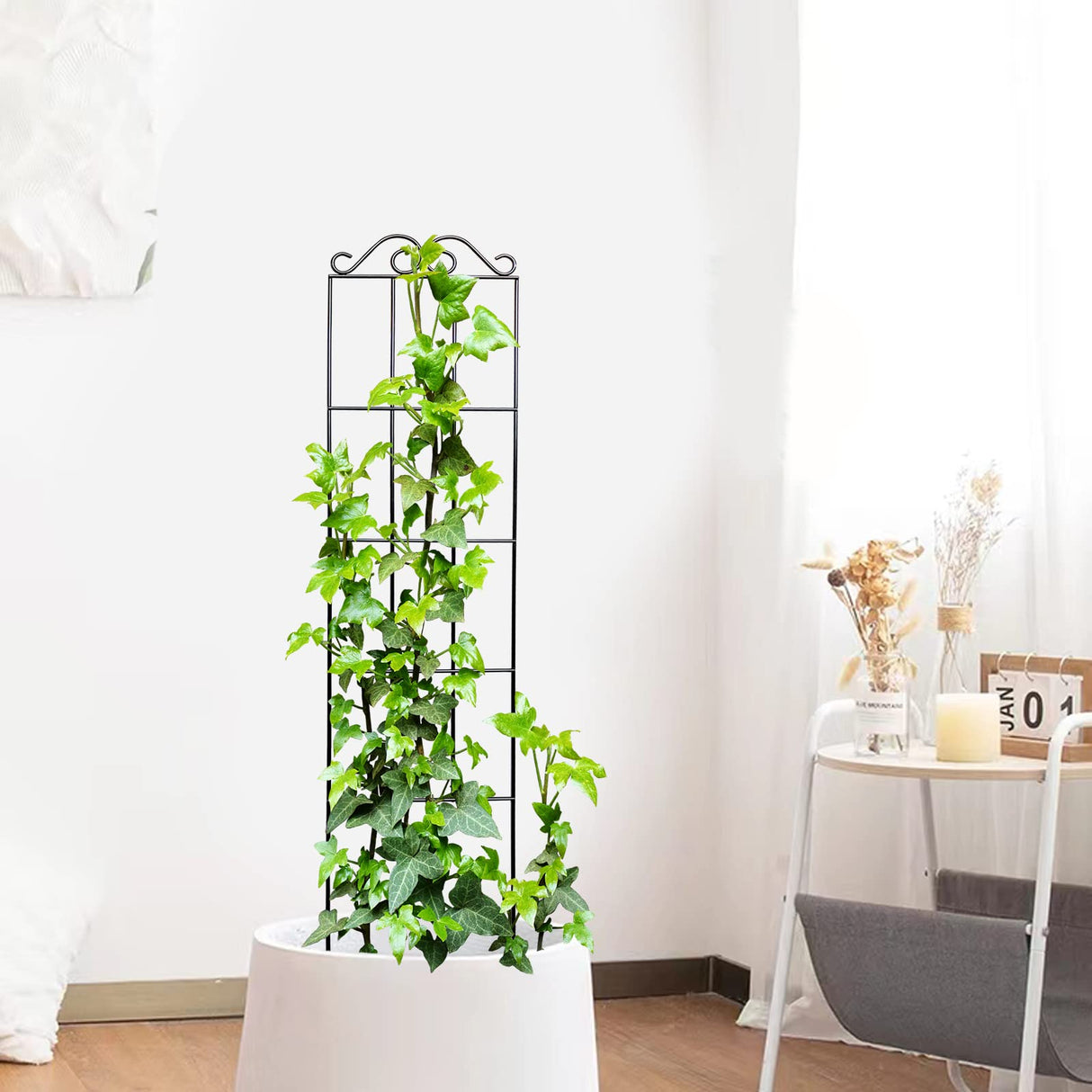 ARIFARO 4Pack 37.5'' Metal Garden Trellis for Climbing Plants Outdoor
