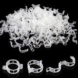 400 Pcs Plastic Trellis Plant Support Clips for Support, Grape and Tomato Vine, Vegetables Plants, Garden Clips to Grow Upright Makes Plants Healthier