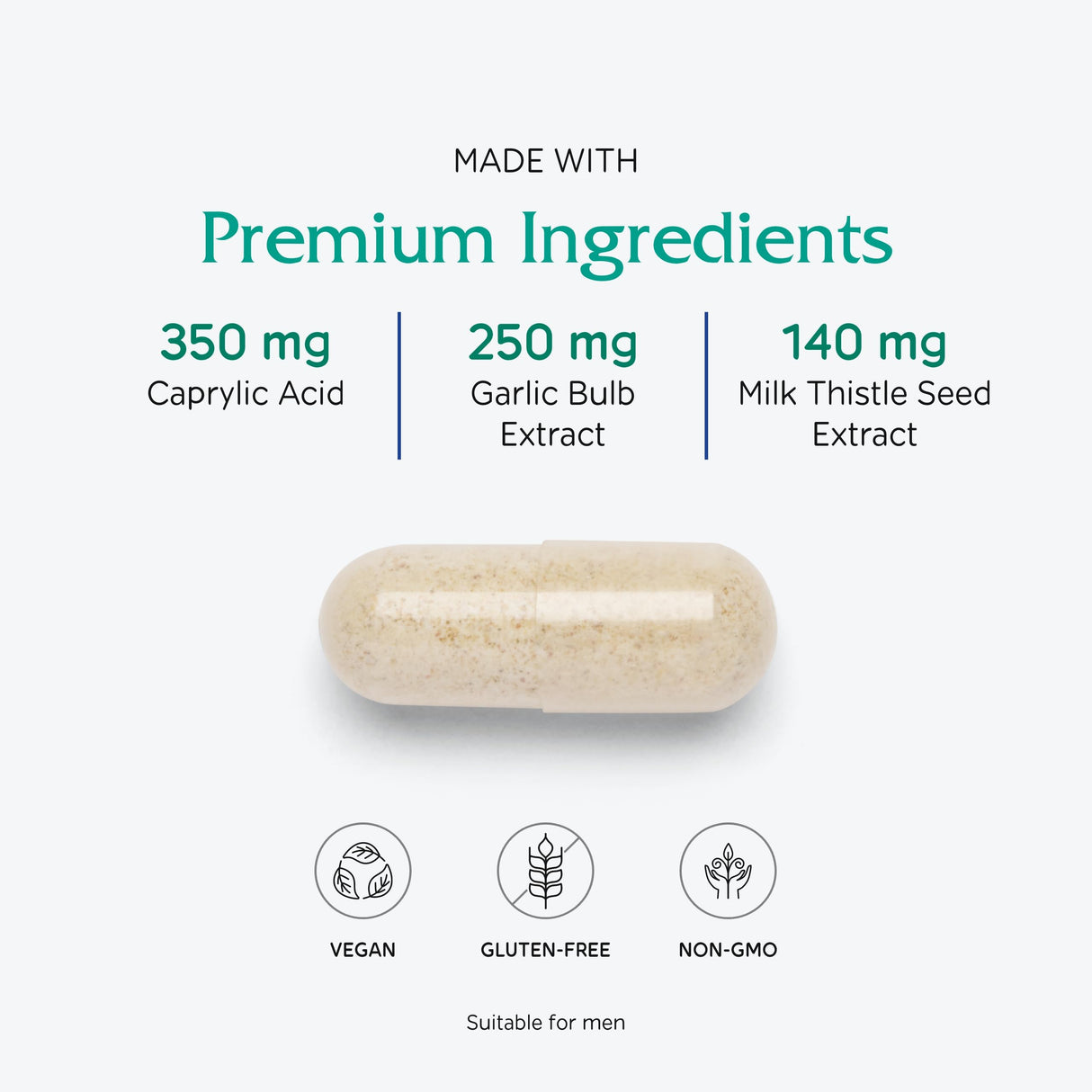 Vitanica Candidastat, Balanced Support, Vegan, 60 Capsules