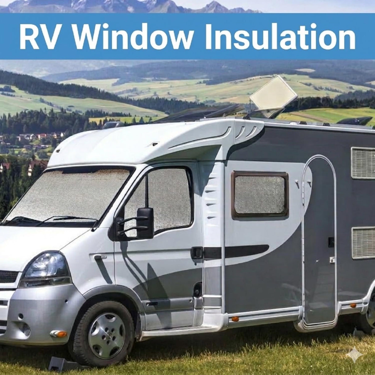 YoleShy Double Reflective Insulation 48 in X 10 FT RV Window Insulation for Summer Heat Reflective Window Film for Roof, Car, Garage Doors