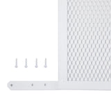 M-D Building Products 14182 Door Grille, Adjustable Fit for Doors 30" to 36" Wide, Easy-to-Install, Ideal for Residential and Commercial Use (White)