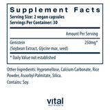 Vital Nutrients Genistein | Easily Absorbed Isoflavones for Bone Health Support* | Vegan Supplement | Gluten and Dairy Free | Non-GMO | 60 Capsules