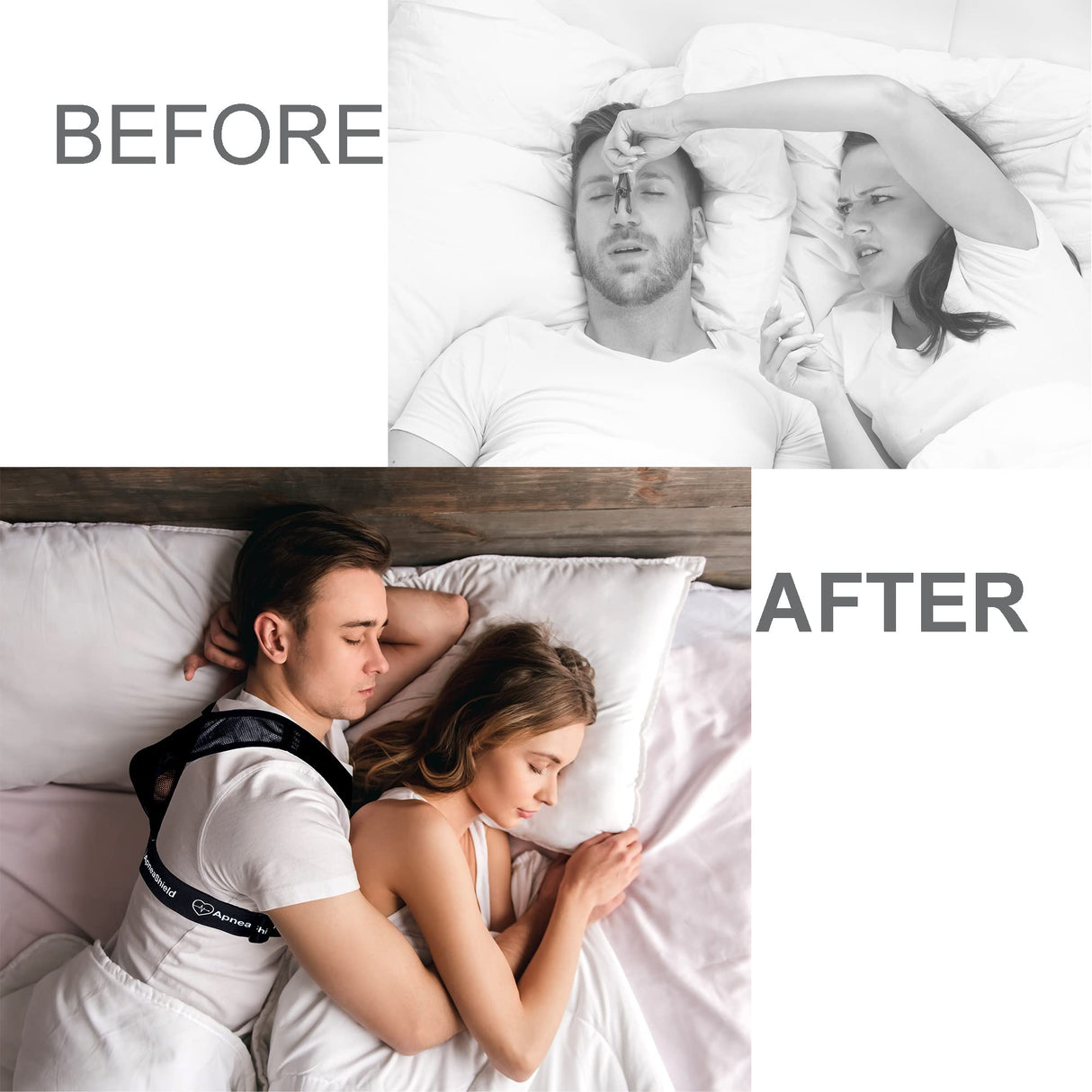 ApneaShield Sleep Position Trainer for Sleeping On Your Side | Side Sleep Trainer | Snore Stopper | Anti Snoring Device | Lightweight, Comfortable, Effective in Reducing Supine Sleep Time