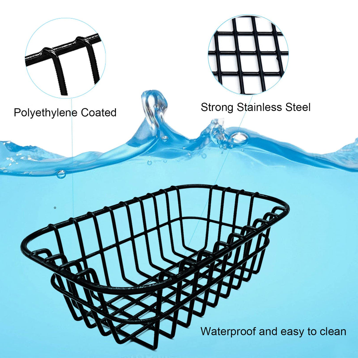 2-Pack Cooler Basket Compatible with Yeti Roadie 24 and 32, Dry Goods Wire Cooler Rack Storage Will Keep Smaller Items Dry and Stay Goods High for Roadie 24 Ice Chest Good to Hold Fruit, Utensils, etc