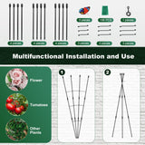 Antizz 47in Garden Trellis for Potted Climbing Plants Outdoor Indoor