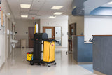 Rubbermaid Commercial High Capacity Vinyl Janitorial Cleaning Cart Bag Waste/Trash/Laundry/Linen Collection for Restraurant/Café/Office/School/Motel/Facility 34 Gallon Yellow